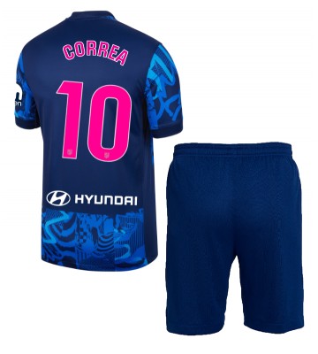 Atletico Madrid Angel Correa #10 Tredje Tröja Barn 2024-25 Kortärmad (+ Korta byxor)