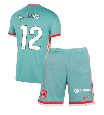 Atletico Madrid Samuel Lino #12 Bortatröja Barn 2024-25 Kortärmad (+ Korta byxor)