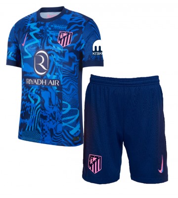 Atletico Madrid Tredje Tröja Barn 2024-25 Kortärmad (+ Korta byxor)