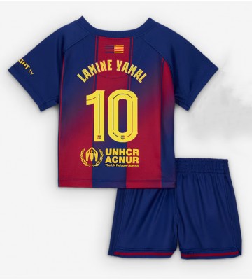 Barcelona Lamine Yamal #10 Hemmatröja Barn 2025-26 Kortärmad (+ Korta byxor)