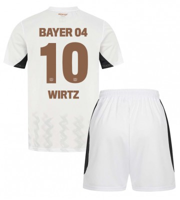 Bayer Leverkusen Florian Wirtz #10 Bortatröja Barn 2024-25 Kortärmad (+ Korta byxor)