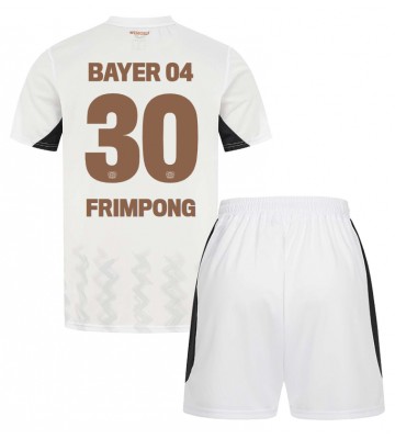 Bayer Leverkusen Jeremie Frimpong #30 Bortatröja Barn 2024-25 Kortärmad (+ Korta byxor)