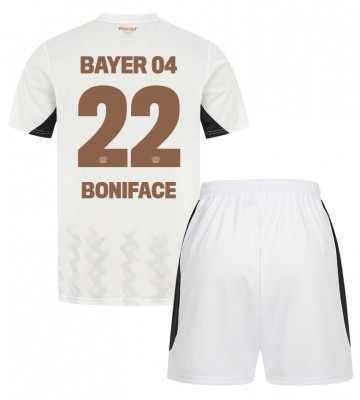 Bayer Leverkusen Victor Boniface #22 Bortatröja Barn 2024-25 Kortärmad (+ Korta byxor)