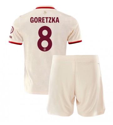 Bayern Munich Leon Goretzka #8 Tredje Tröja Barn 2024-25 Kortärmad (+ Korta byxor)