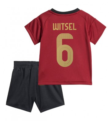Belgien Axel Witsel #6 Hemmatröja Barn EM 2024 Kortärmad (+ Korta byxor)