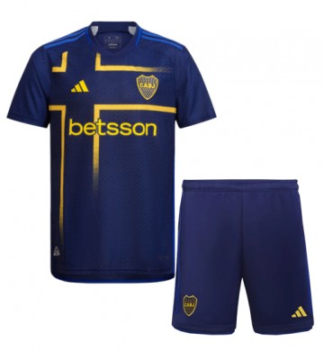 Boca Juniors Tredje Tröja Barn 2024-25 Kortärmad (+ Korta byxor)