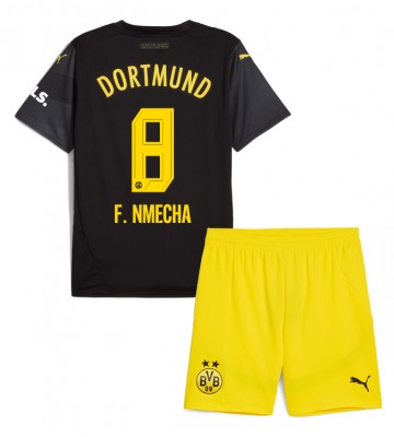 Borussia Dortmund Felix Nmecha #8 Bortatröja Barn 2024-25 Kortärmad (+ Korta byxor)