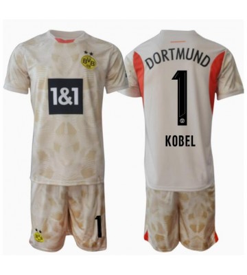 Borussia Dortmund Gregor Kobel #1 Målvakt Hemmatröja Barn 2024-25 Kortärmad (+ Korta byxor)