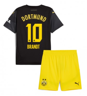 Borussia Dortmund Julian Brandt #10 Bortatröja Barn 2024-25 Kortärmad (+ Korta byxor)