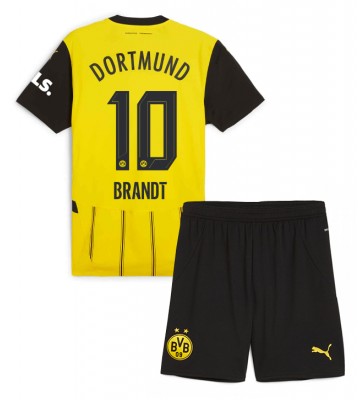 Borussia Dortmund Julian Brandt #10 Hemmatröja Barn 2024-25 Kortärmad (+ Korta byxor)