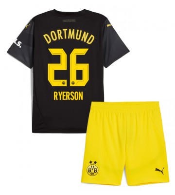 Borussia Dortmund Julian Ryerson #26 Bortatröja Barn 2024-25 Kortärmad (+ Korta byxor)
