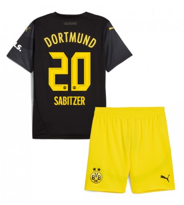Borussia Dortmund Marcel Sabitzer #20 Bortatröja Barn 2024-25 Kortärmad (+ Korta byxor)