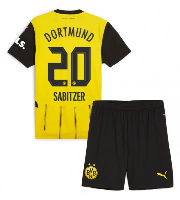 Borussia Dortmund Marcel Sabitzer #20 Hemmatröja Barn 2024-25 Kortärmad (+ Korta byxor)