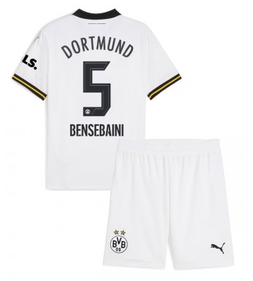Borussia Dortmund Ramy Bensebaini #5 Tredje Tröja Barn 2024-25 Kortärmad (+ Korta byxor)