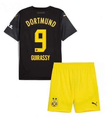 Borussia Dortmund Serhou Guirassy #9 Bortatröja Barn 2024-25 Kortärmad (+ Korta byxor)