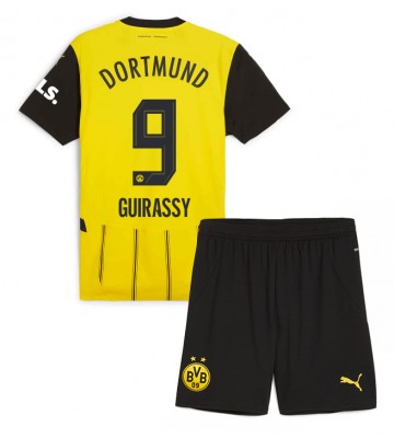 Borussia Dortmund Serhou Guirassy #9 Hemmatröja Barn 2024-25 Kortärmad (+ Korta byxor)