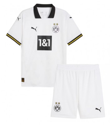 Borussia Dortmund Tredje Tröja Barn 2024-25 Kortärmad (+ Korta byxor)