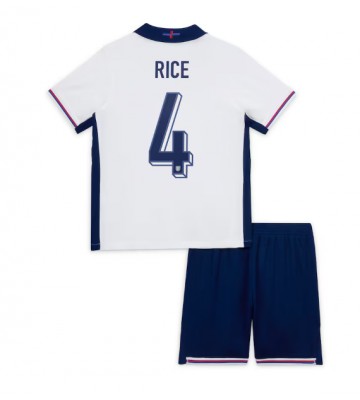 England Declan Rice #4 Hemmatröja Barn EM 2024 Kortärmad (+ Korta byxor)