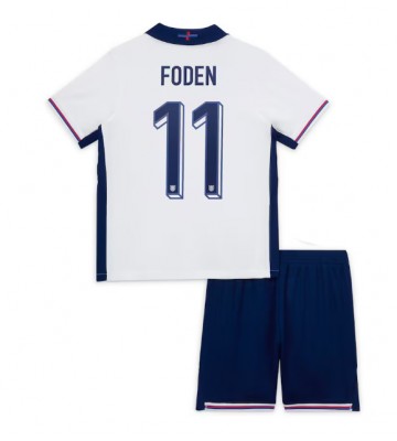 England Phil Foden #11 Hemmatröja Barn EM 2024 Kortärmad (+ Korta byxor)