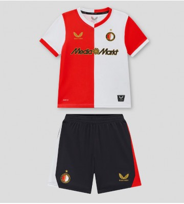 Feyenoord Hemmatröja Barn 2025-26 Kortärmad (+ Korta byxor)