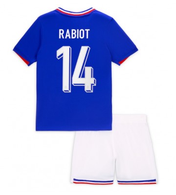 Frankrike Adrien Rabiot #14 Hemmatröja Barn EM 2024 Kortärmad (+ Korta byxor)