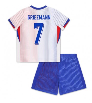 Frankrike Antoine Griezmann #7 Bortatröja Barn EM 2024 Kortärmad (+ Korta byxor)