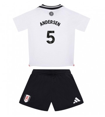 Fulham Joachim Andersen #5 Hemmatröja Barn 2024-25 Kortärmad (+ Korta byxor)