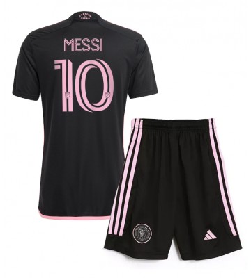 Inter Miami Lionel Messi #10 Bortatröja Barn 2024-25 Kortärmad (+ Korta byxor)
