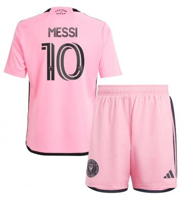Inter Miami Lionel Messi #10 Hemmatröja Barn 2024-25 Kortärmad (+ Korta byxor)