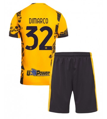 Inter Milan Federico Dimarco #32 Tredje Tröja Barn 2024-25 Kortärmad (+ Korta byxor)