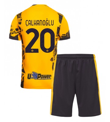 Inter Milan Hakan Calhanoglu #20 Tredje Tröja Barn 2024-25 Kortärmad (+ Korta byxor)