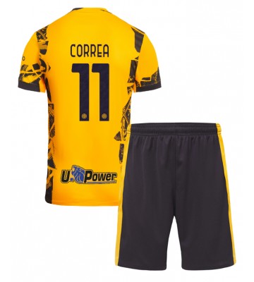 Inter Milan Joaquin Correa #11 Tredje Tröja Barn 2024-25 Kortärmad (+ Korta byxor)