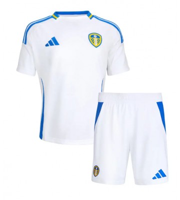 Leeds United Hemmatröja Barn 2024-25 Kortärmad (+ Korta byxor)