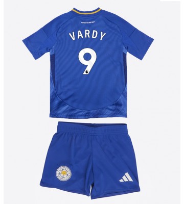 Leicester City Jamie Vardy #9 Hemmatröja Barn 2024-25 Kortärmad (+ Korta byxor)