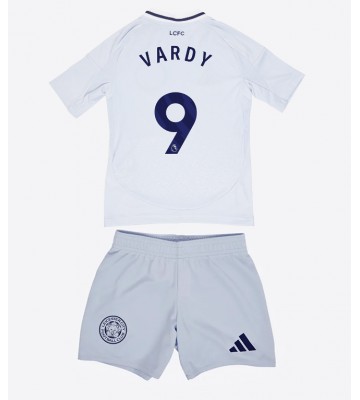 Leicester City Jamie Vardy #9 Tredje Tröja Barn 2024-25 Kortärmad (+ Korta byxor)