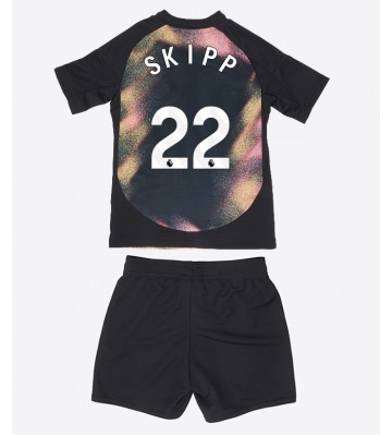 Leicester City Oliver Skipp #22 Bortatröja Barn 2024-25 Kortärmad (+ Korta byxor)