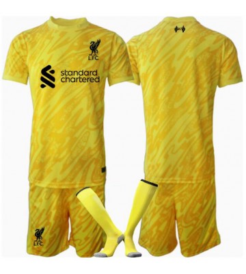 Liverpool Målvakt Tredje Tröja Barn 2024-25 Kortärmad (+ Korta byxor)