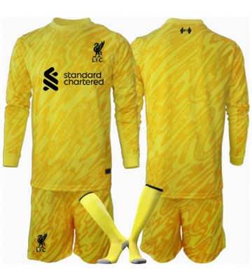 Liverpool Målvakt Tredje Tröja Barn 2024-25 Långärmad (+ Korta byxor)