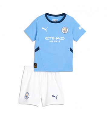 Manchester City Hemmatröja Barn 2024-25 Kortärmad (+ Korta byxor)