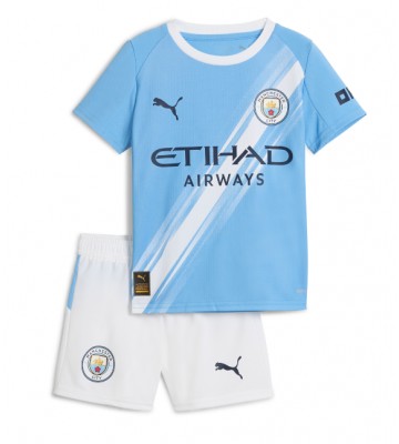 Manchester City Hemmatröja Barn 2025-26 Kortärmad (+ Korta byxor)