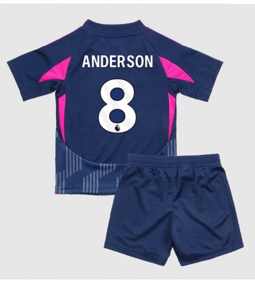 Nottingham Forest Elliot Anderson #8 Bortatröja Barn 2024-25 Kortärmad (+ Korta byxor)