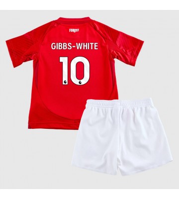 Nottingham Forest Morgan Gibbs-White #10 Hemmatröja Barn 2024-25 Kortärmad (+ Korta byxor)