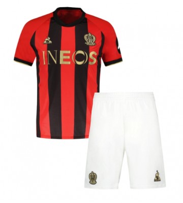 OGC Nice Hemmatröja Barn 2024-25 Kortärmad (+ Korta byxor)