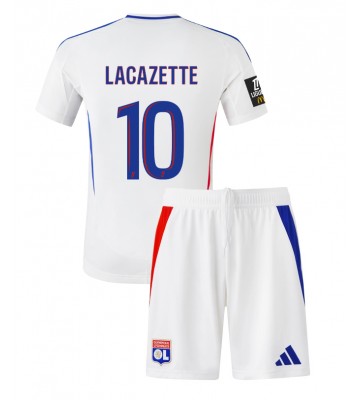Olympique Lyonnais Alexandre Lacazette #10 Hemmatröja Barn 2024-25 Kortärmad (+ Korta byxor)
