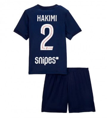 Paris Saint-Germain Achraf Hakimi #2 Hemmatröja Barn 2025-26 Kortärmad (+ Korta byxor)
