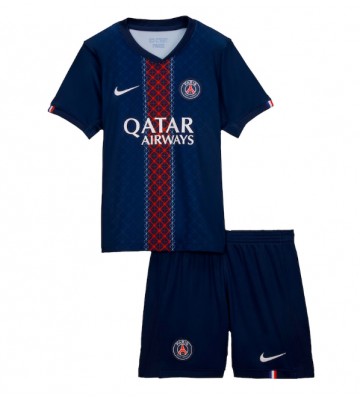 Paris Saint-Germain Hemmatröja Barn 2025-26 Kortärmad (+ Korta byxor)
