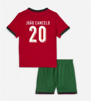 Portugal Joao Cancelo #20 Hemmatröja Barn EM 2024 Kortärmad (+ Korta byxor)