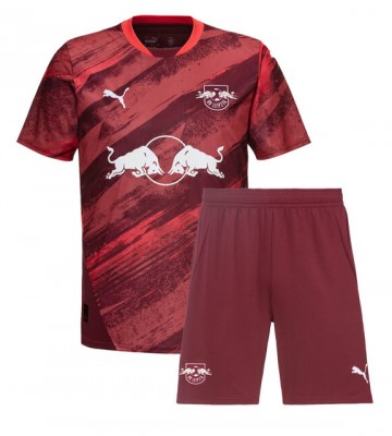 RB Leipzig Bortatröja Barn 2024-25 Kortärmad (+ Korta byxor)