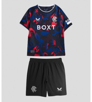 Rangers Tredje Tröja Barn 2024-25 Kortärmad (+ Korta byxor)
