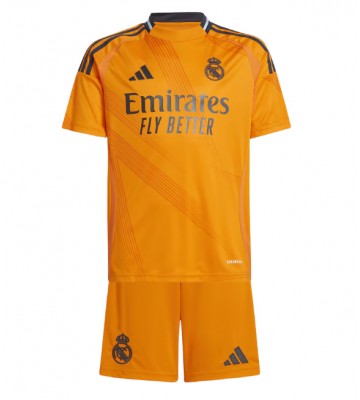 Real Madrid Bortatröja Barn 2024-25 Kortärmad (+ Korta byxor)